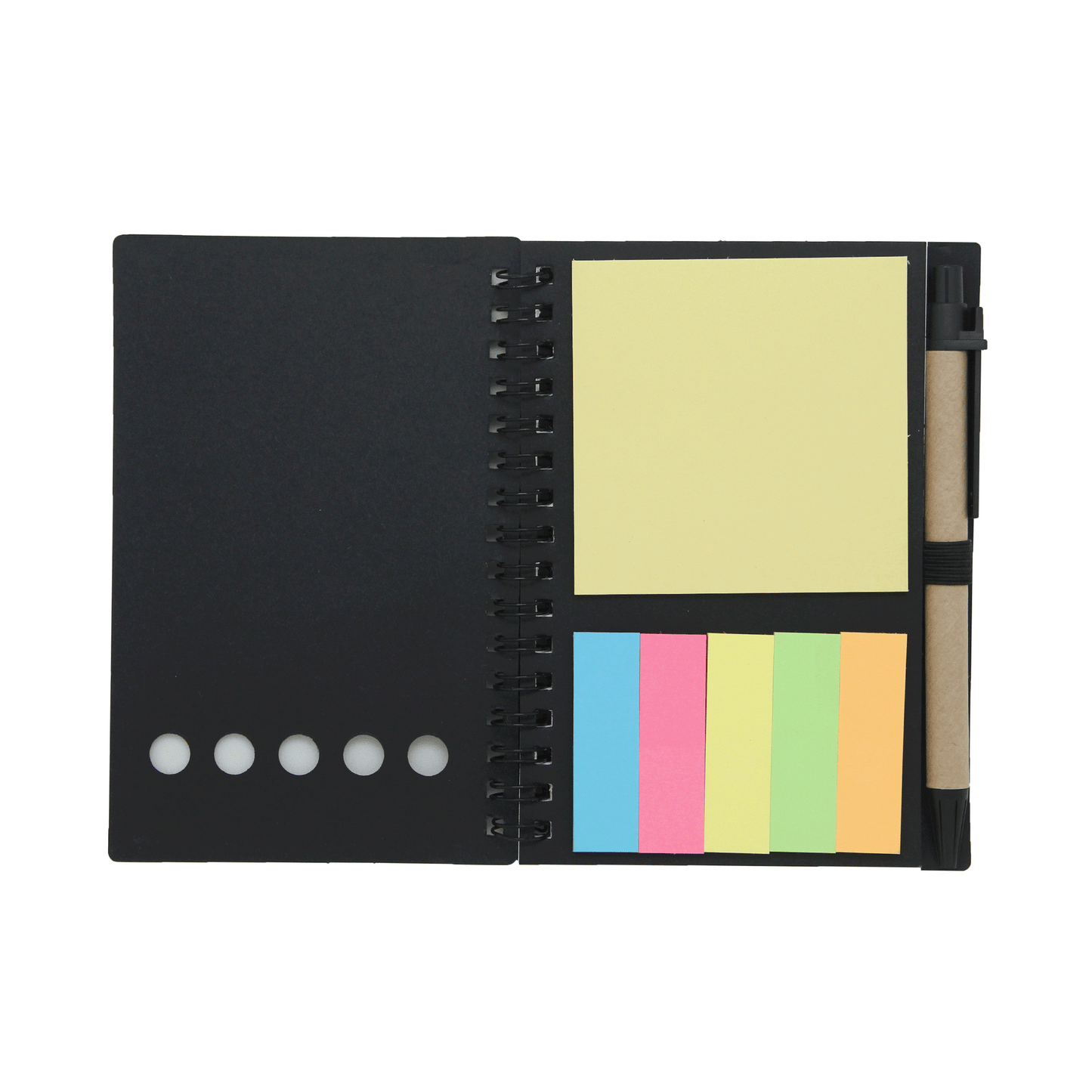 Customizable Notebook with Sticky Tabs and Memopad