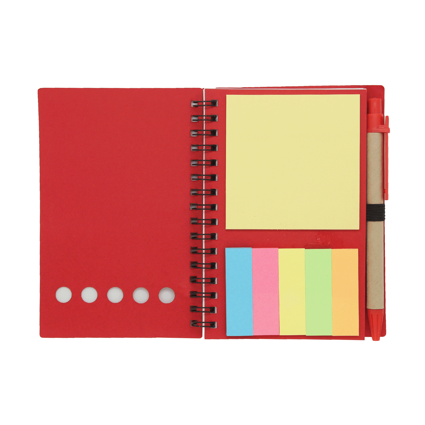 Customizable Notebook with Sticky Tabs and Memopad