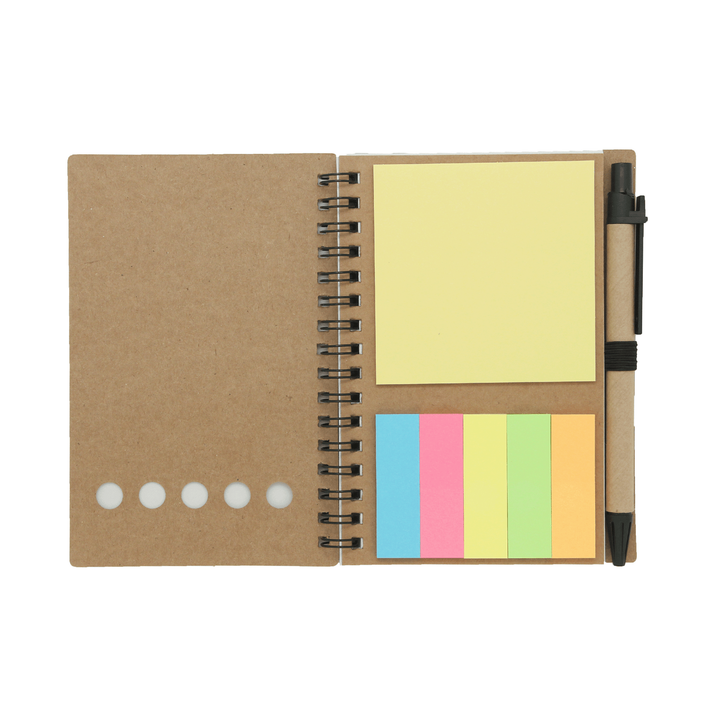 Customizable Notebook with Sticky Tabs and Memopad