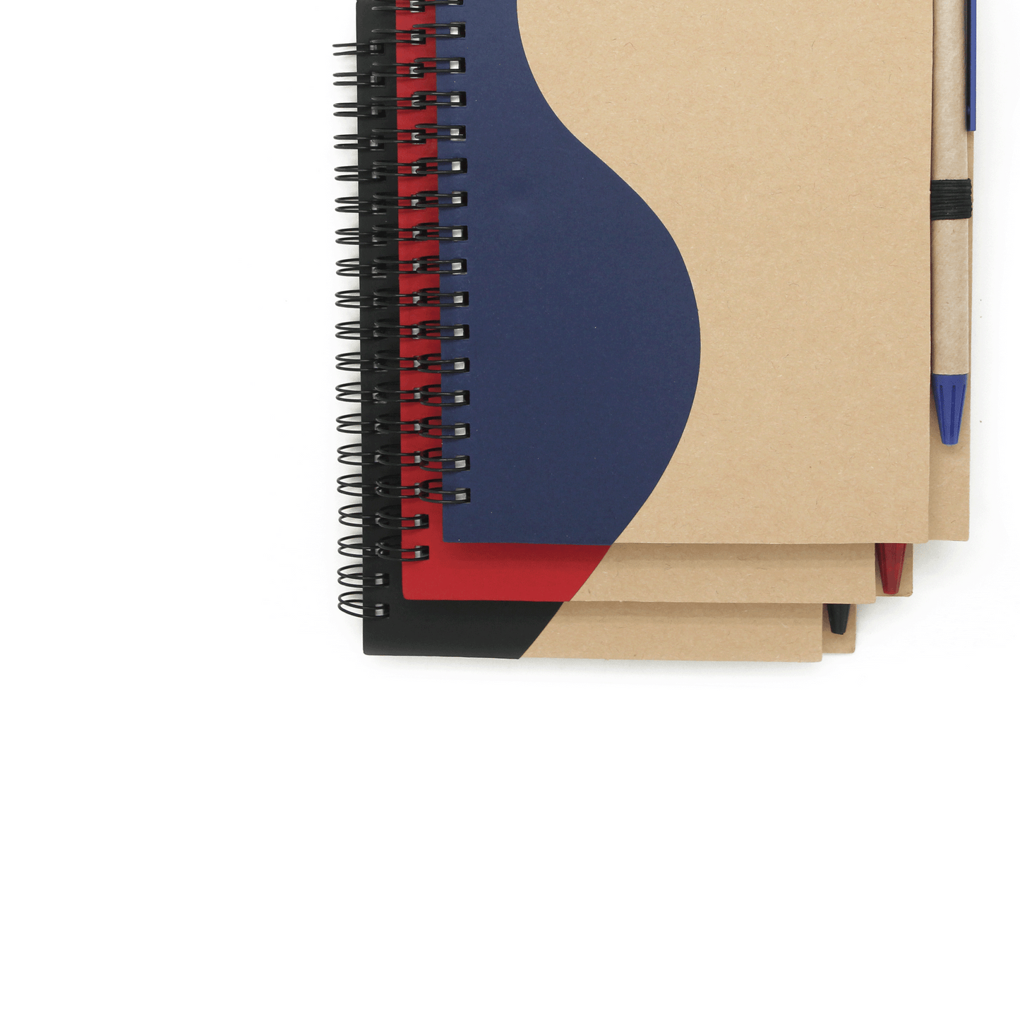 Customizable Notebook with Front Tab and Pen