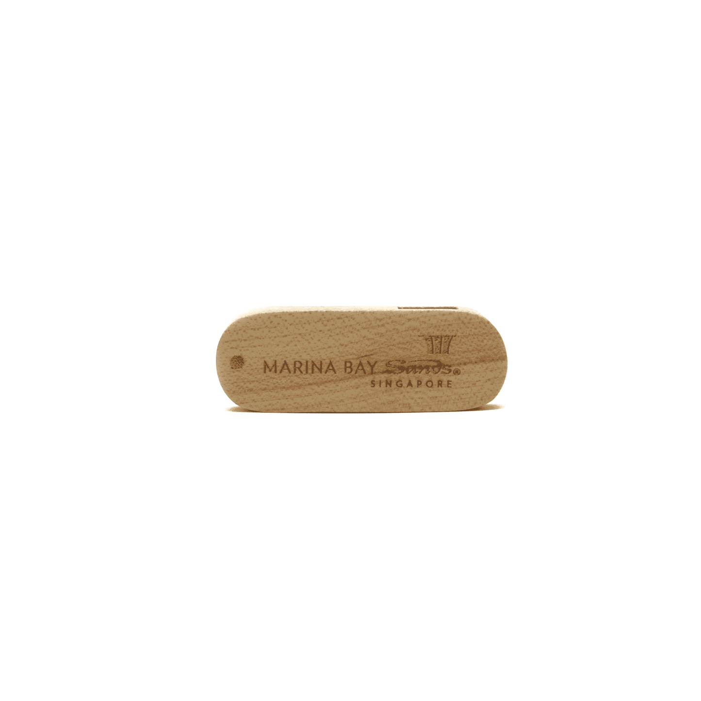 Engravable Bamboo USB with USB Holder