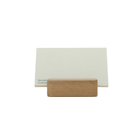 Engravable Bamboo Card Holder