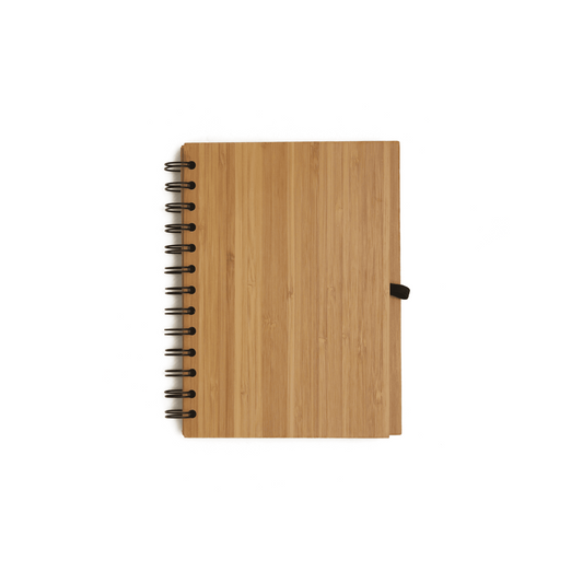 Customizable/Engraved Bamboo Cover Notebook